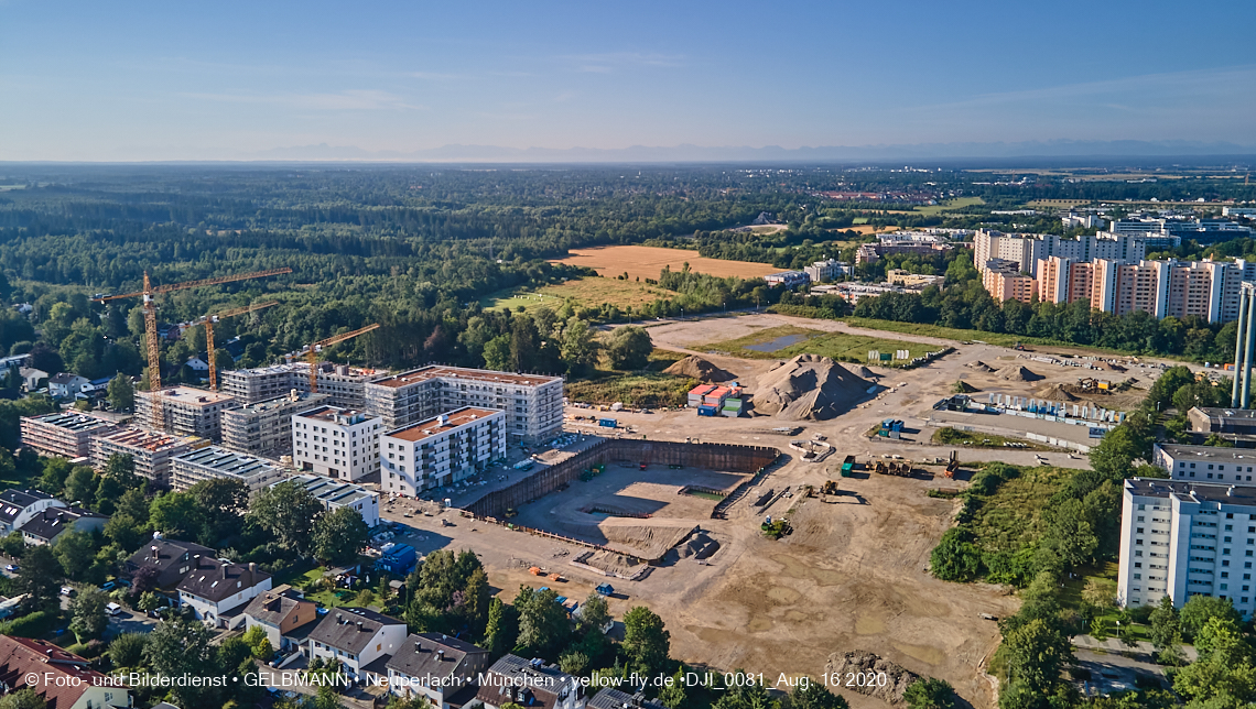 16.08.2020 - Baustelle Alexisquartier in Neuperlach