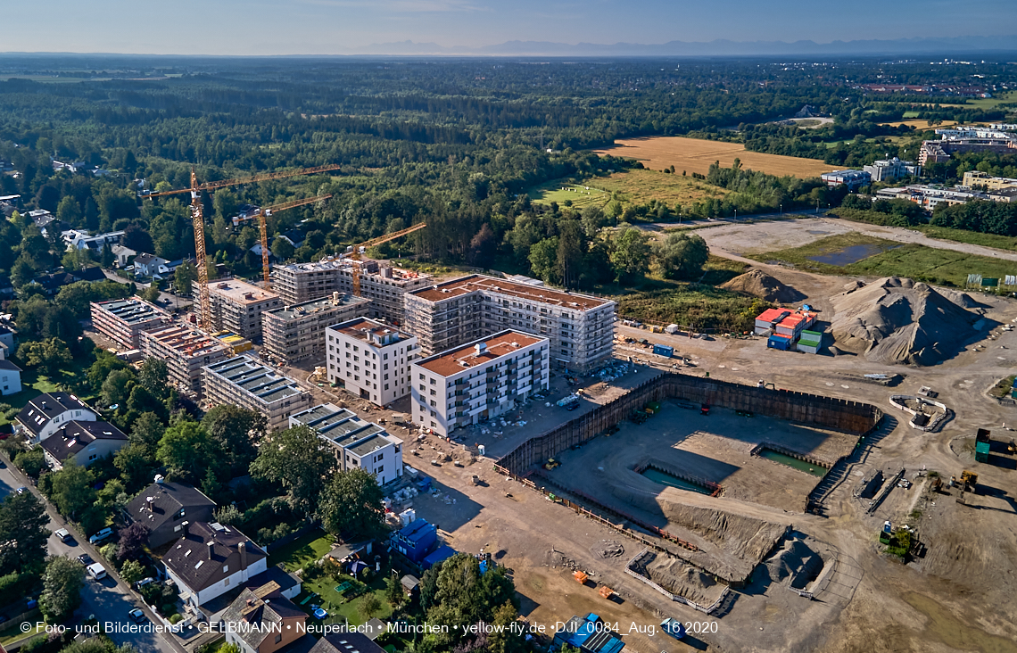 16.08.2020 - Baustelle Alexisquartier in Neuperlach