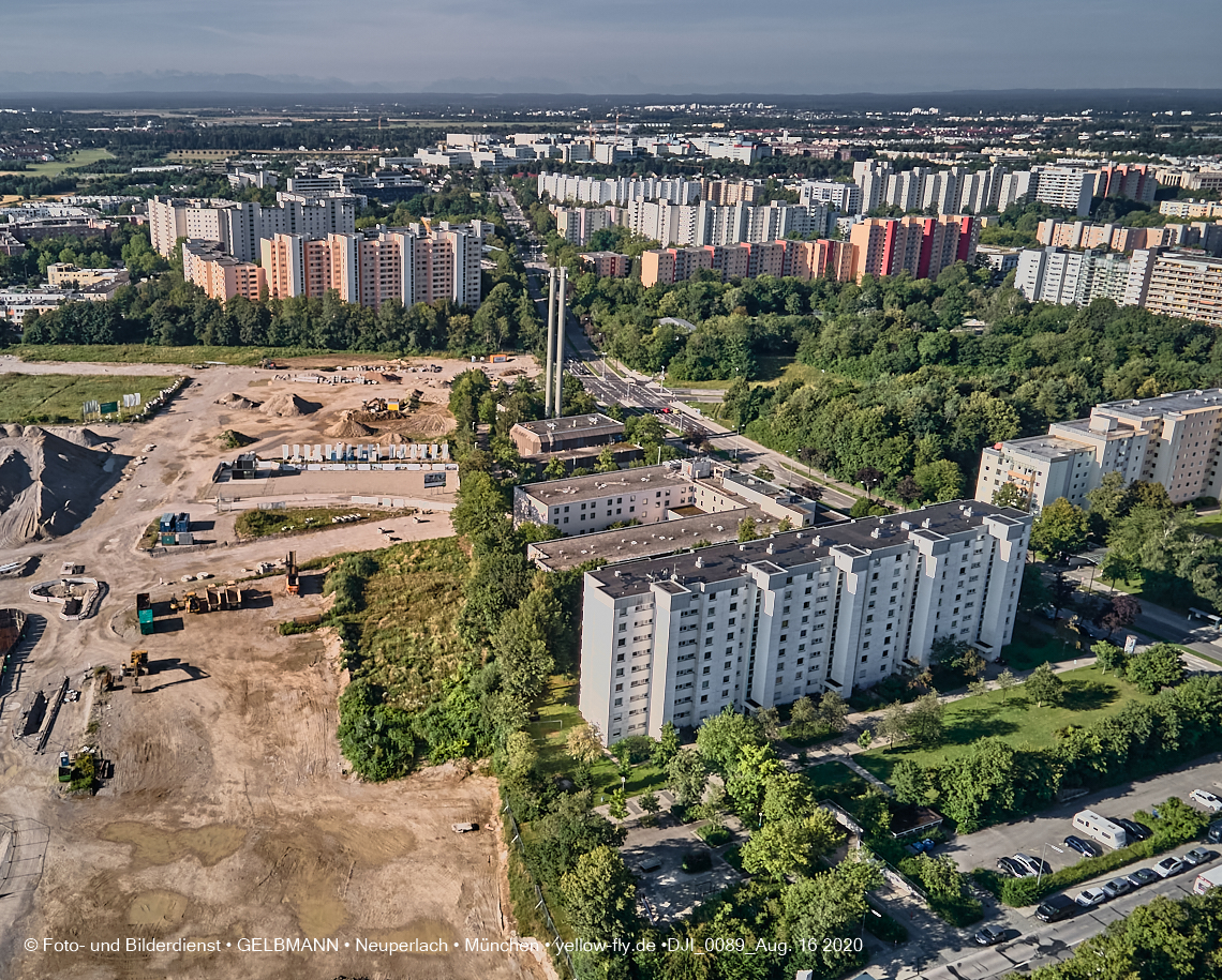 16.08.2020 - Baustelle Alexisquartier in Neuperlach