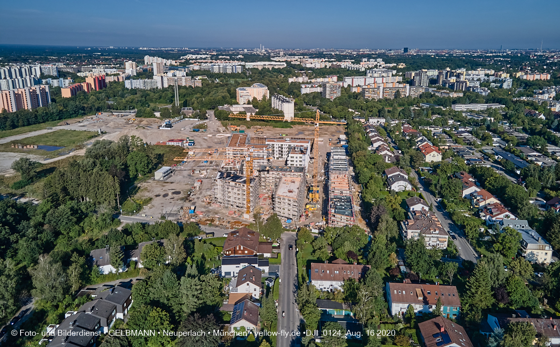 16.08.2020 - Baustelle Alexisquartier in Neuperlach