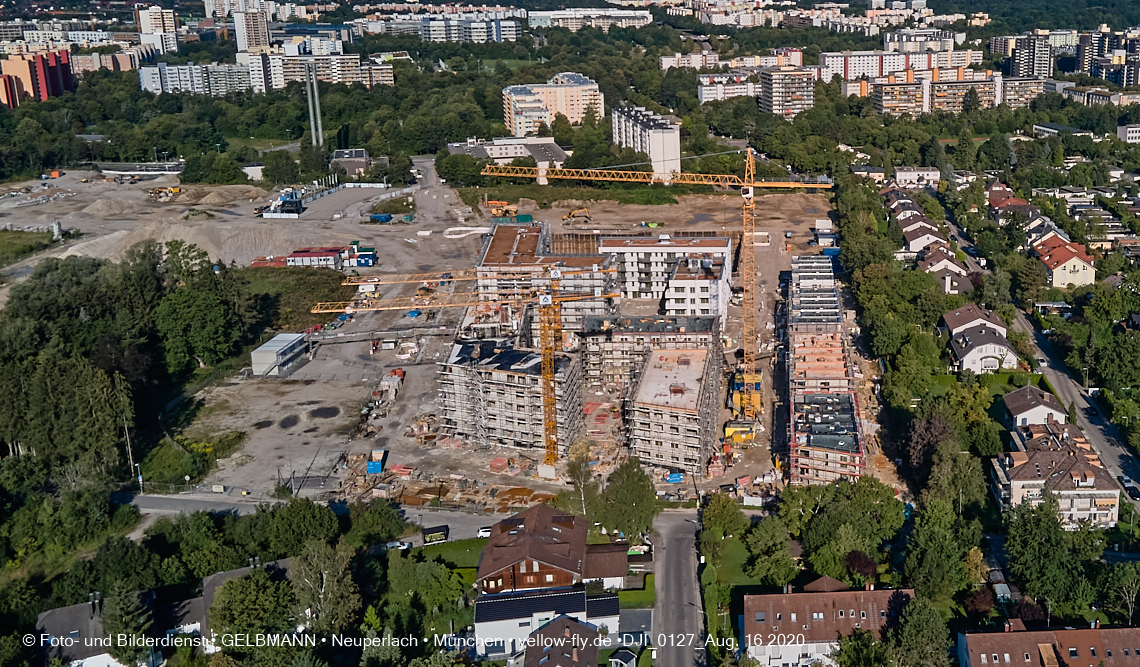 16.08.2020 - Baustelle Alexisquartier in Neuperlach