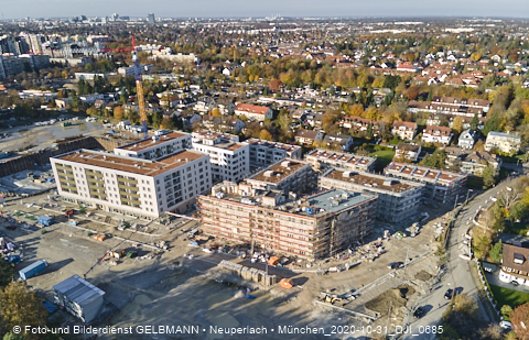 31.10.2020 - DEMOS-Baustelle und BayernHeim-Baustelle Alexiqauartier in Neuperlach 31.10.2020 - DEMOS-Baustelle und BayernHeim-Baustelle Alexiqauartier in Neuperlach