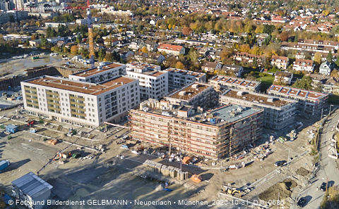 31.10.2020 - DEMOS-Baustelle und BayernHeim-Baustelle Alexiqauartier in Neuperlach 31.10.2020 - DEMOS-Baustelle und BayernHeim-Baustelle Alexiqauartier in Neuperlach