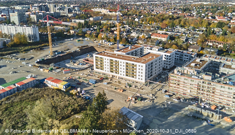 31.10.2020 - DEMOS-Baustelle und BayernHeim-Baustelle Alexiqauartier in Neuperlach 31.10.2020 - DEMOS-Baustelle und BayernHeim-Baustelle Alexiqauartier in Neuperlach