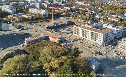 31.10.2020 - DEMOS-Baustelle und BayernHeim-Baustelle Alexiqauartier in Neuperlach 31.10.2020 - DEMOS-Baustelle und BayernHeim-Baustelle Alexiqauartier in Neuperlach