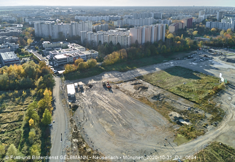 31.10.2020 - DEMOS-Baustelle und BayernHeim-Baustelle Alexiqauartier in Neuperlach 31.10.2020 - DEMOS-Baustelle und BayernHeim-Baustelle Alexiqauartier in Neuperlach