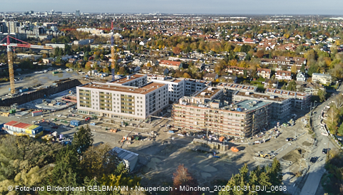 31.10.2020 - DEMOS-Baustelle und BayernHeim-Baustelle Alexiqauartier in Neuperlach 31.10.2020 - DEMOS-Baustelle und BayernHeim-Baustelle Alexiqauartier in Neuperlach