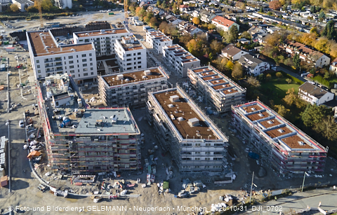 31.10.2020 - DEMOS-Baustelle und BayernHeim-Baustelle Alexiqauartier in Neuperlach 31.10.2020 - DEMOS-Baustelle und BayernHeim-Baustelle Alexiqauartier in Neuperlach