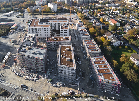 31.10.2020 - DEMOS-Baustelle und BayernHeim-Baustelle Alexiqauartier in Neuperlach 31.10.2020 - DEMOS-Baustelle und BayernHeim-Baustelle Alexiqauartier in Neuperlach