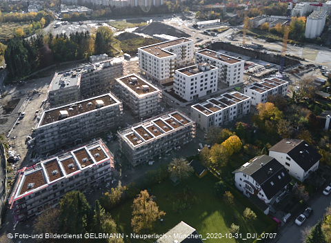 31.10.2020 - DEMOS-Baustelle und BayernHeim-Baustelle Alexiqauartier in Neuperlach 31.10.2020 - DEMOS-Baustelle und BayernHeim-Baustelle Alexiqauartier in Neuperlach