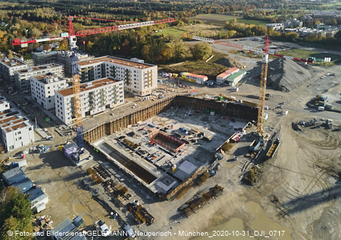 31.10.2020 - DEMOS-Baustelle und BayernHeim-Baustelle Alexiqauartier in Neuperlach 31.10.2020 - DEMOS-Baustelle und BayernHeim-Baustelle Alexiqauartier in Neuperlach