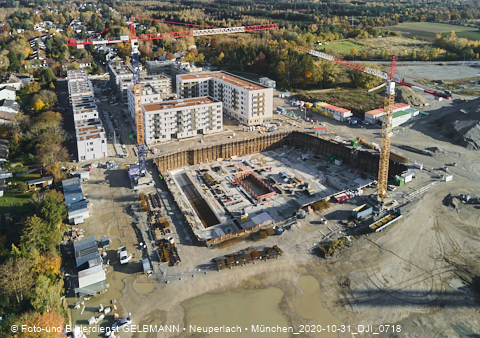 31.10.2020 - DEMOS-Baustelle und BayernHeim-Baustelle Alexiqauartier in Neuperlach 31.10.2020 - DEMOS-Baustelle und BayernHeim-Baustelle Alexiqauartier in Neuperlach