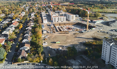 31.10.2020 - DEMOS-Baustelle und BayernHeim-Baustelle Alexiqauartier in Neuperlach 31.10.2020 - DEMOS-Baustelle und BayernHeim-Baustelle Alexiqauartier in Neuperlach