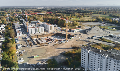31.10.2020 - DEMOS-Baustelle und BayernHeim-Baustelle Alexiqauartier in Neuperlach 31.10.2020 - DEMOS-Baustelle und BayernHeim-Baustelle Alexiqauartier in Neuperlach