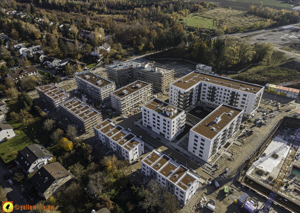07.11.2020 - Baustelle Alexisqaurtier und Pandion Verde am Karl-Marx-Ring in Neuperlach