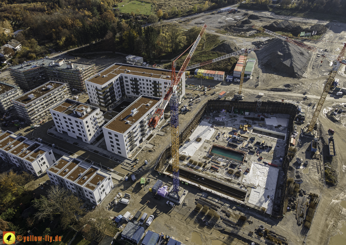 07.11.2020 - Baustelle Alexisqaurtier und Pandion Verde am Karl-Marx-Ring in Neuperlach
