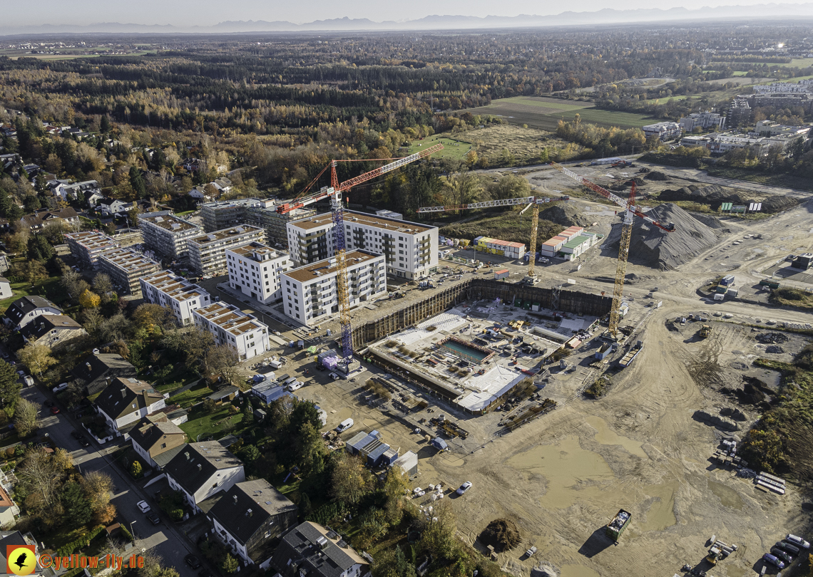 07.11.2020 - Baustelle Alexisqaurtier und Pandion Verde am Karl-Marx-Ring in Neuperlach