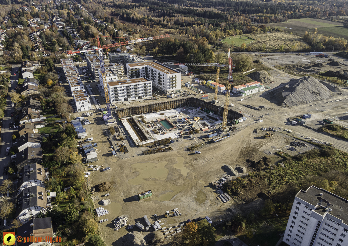 07.11.2020 - Baustelle Alexisqaurtier und Pandion Verde am Karl-Marx-Ring in Neuperlach