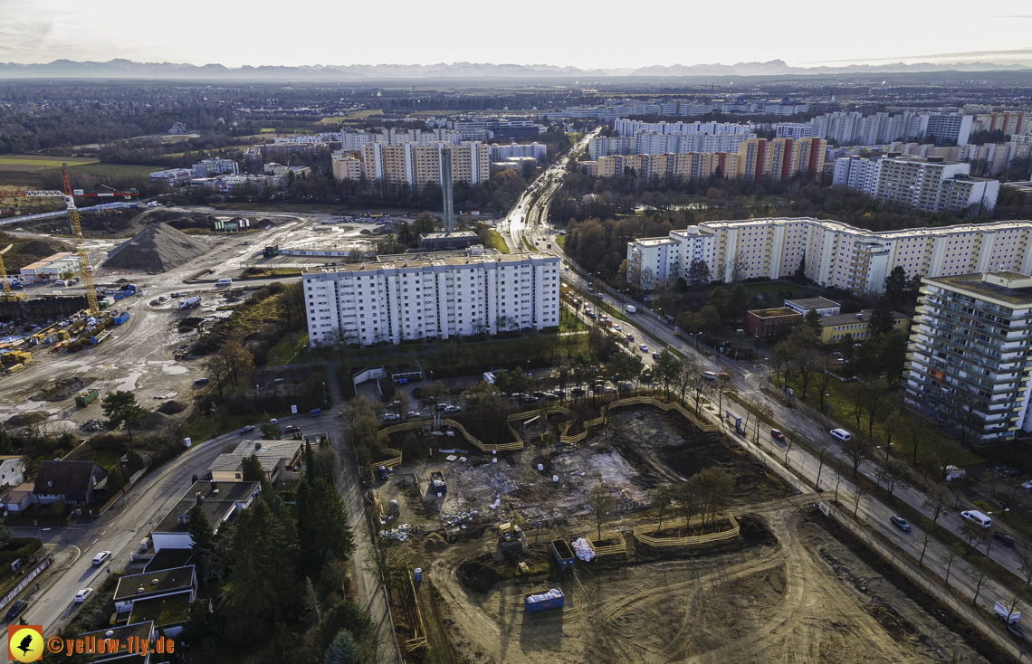 14.12.2020 - Baustelle zur Grundschule am Karl-Marx-Ring in Neuperlach