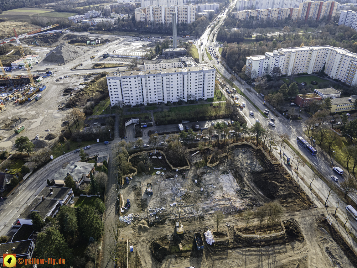 14.12.2020 - Baustelle zur Grundschule am Karl-Marx-Ring in Neuperlach
