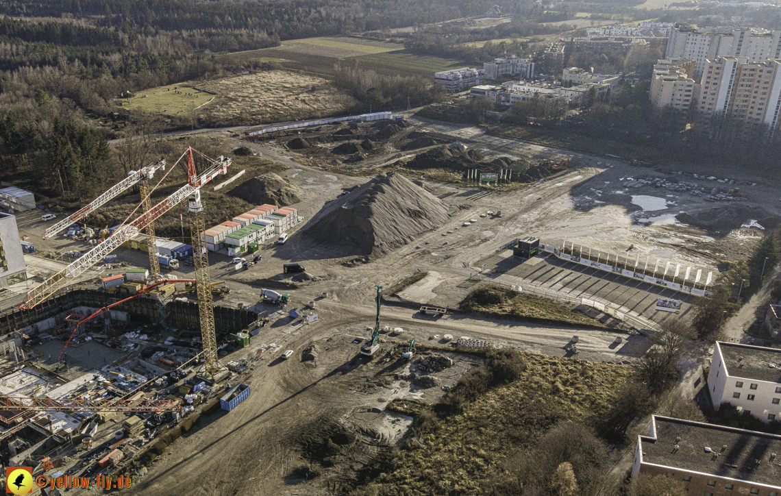 18.12.2020 - Baustelle Alexisquartier in Neuperlach 18.12.2020 - Baustelle Alexisquartier in Neuperlach