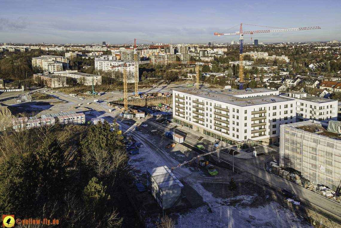 31.12.2020 - Baustelle Alexisquartier und PandionVerde in Neuperlach 31.12.2020 - Baustelle Alexisquartier und PandionVerde in Neuperlach