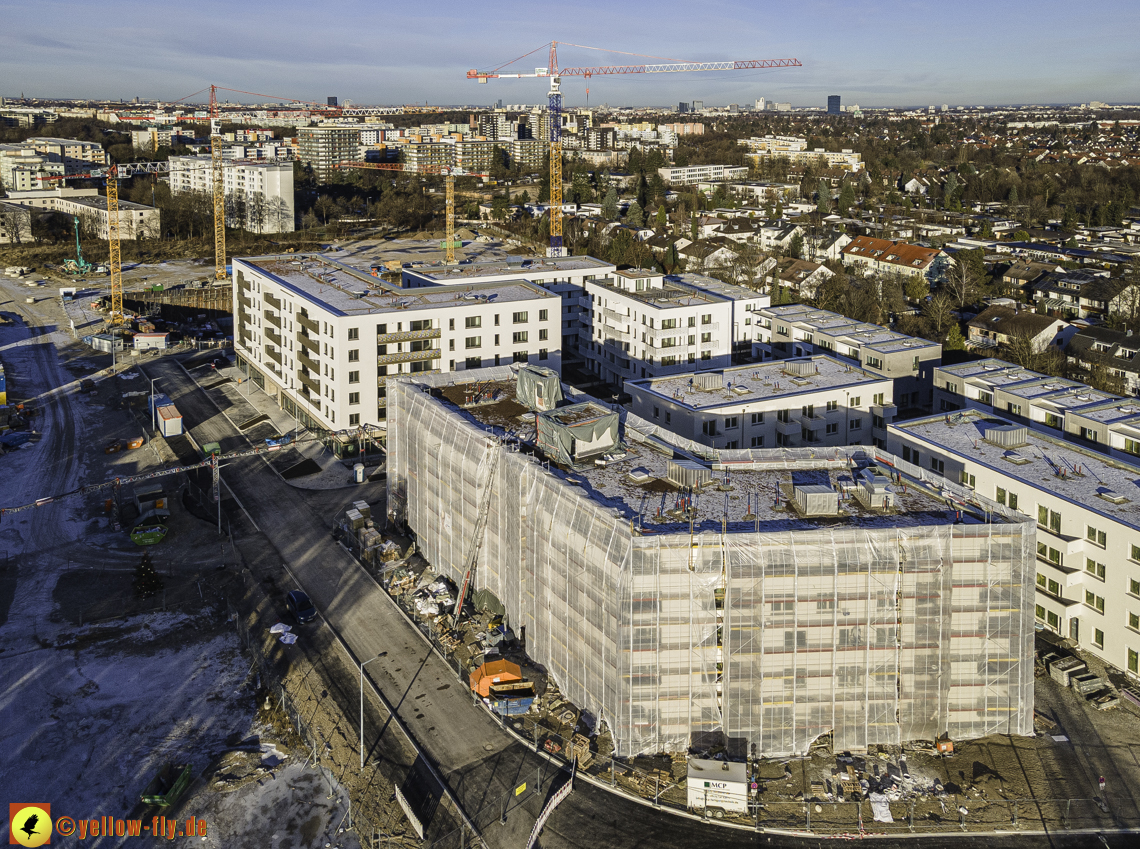 31.12.2020 - Baustelle Alexisquartier und PandionVerde in Neuperlach 31.12.2020 - Baustelle Alexisquartier und PandionVerde in Neuperlach