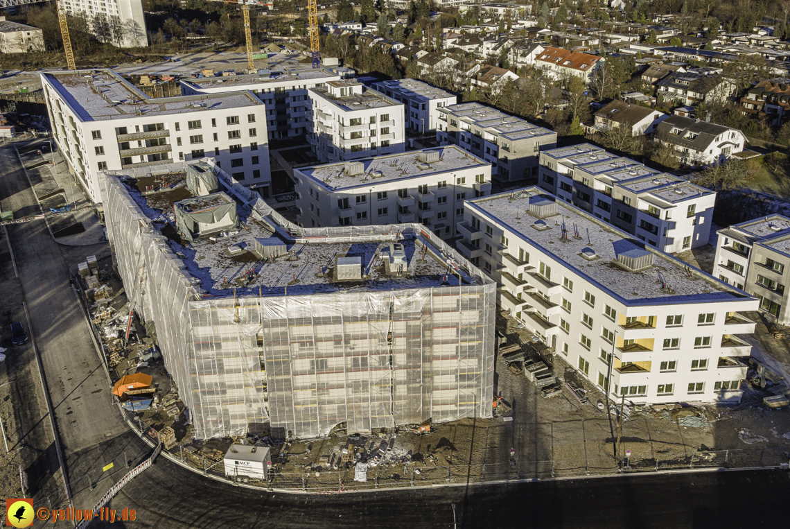 31.12.2020 - Baustelle Alexisquartier und PandionVerde in Neuperlach 31.12.2020 - Baustelle Alexisquartier und PandionVerde in Neuperlach