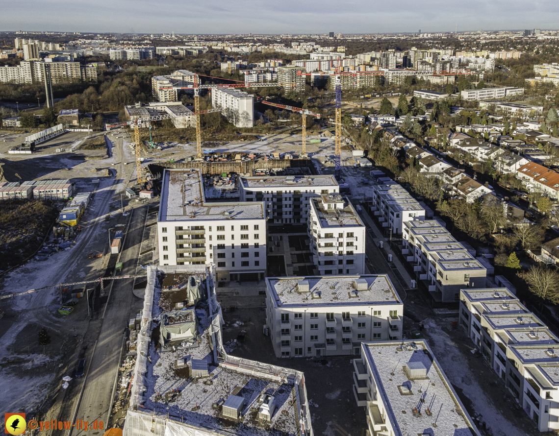 31.12.2020 - Baustelle Alexisquartier und PandionVerde in Neuperlach 31.12.2020 - Baustelle Alexisquartier und PandionVerde in Neuperlach
