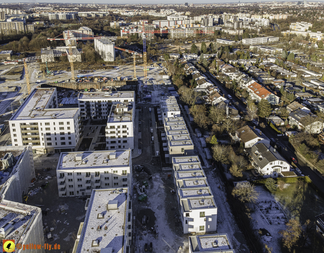 31.12.2020 - Baustelle Alexisquartier und PandionVerde in Neuperlach 31.12.2020 - Baustelle Alexisquartier und PandionVerde in Neuperlach
