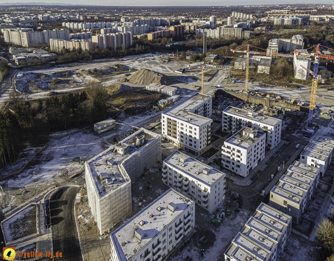 31.12.2020 - Baustelle Alexisquartier und PandionVerde in Neuperlach 31.12.2020 - Baustelle Alexisquartier und PandionVerde in Neuperlach