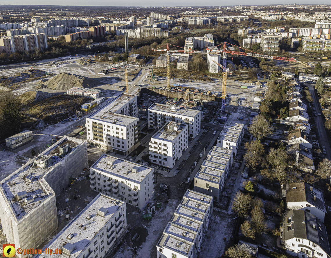 31.12.2020 - Baustelle Alexisquartier und PandionVerde in Neuperlach 31.12.2020 - Baustelle Alexisquartier und PandionVerde in Neuperlach