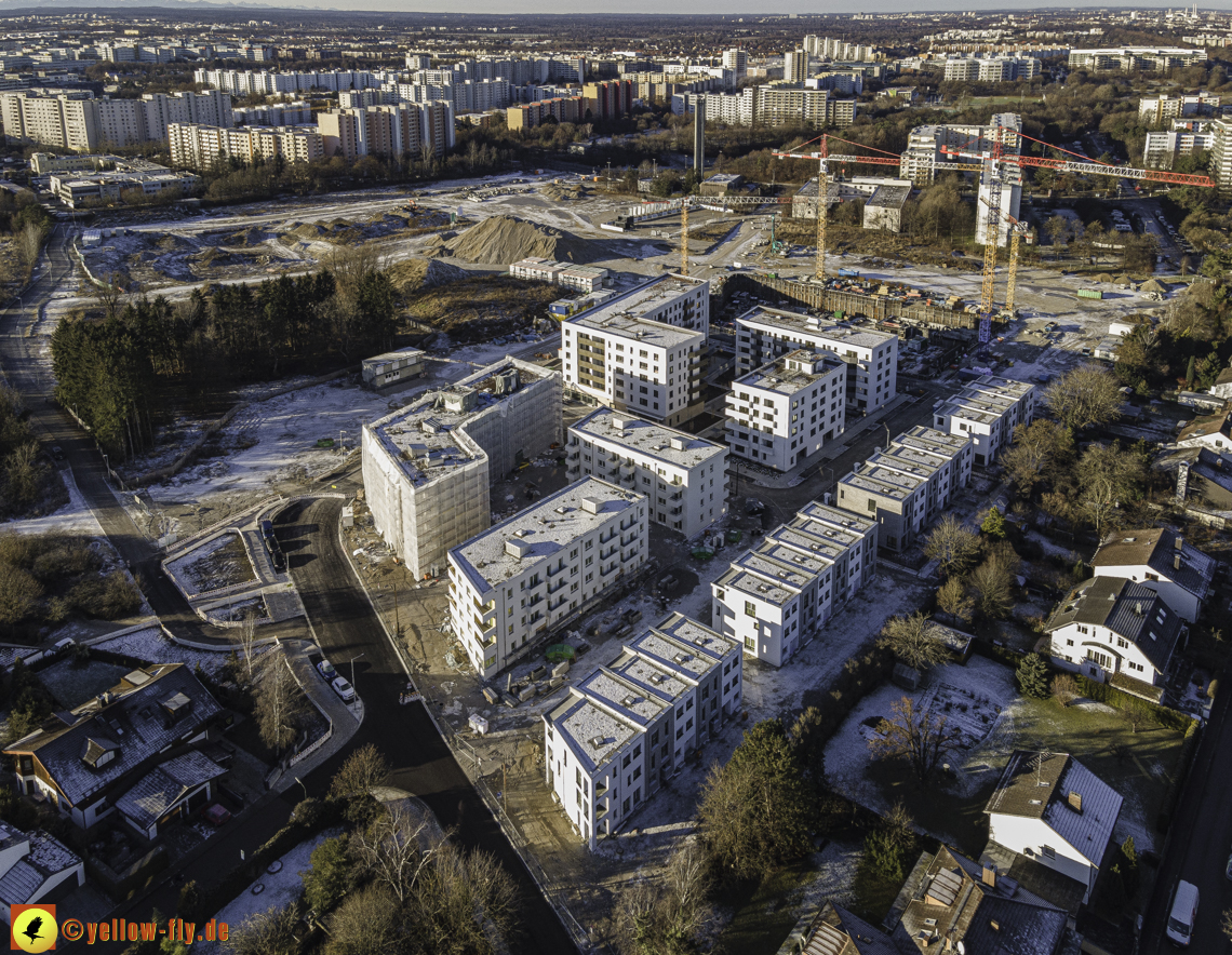 31.12.2020 - Baustelle Alexisquartier und PandionVerde in Neuperlach 31.12.2020 - Baustelle Alexisquartier und PandionVerde in Neuperlach