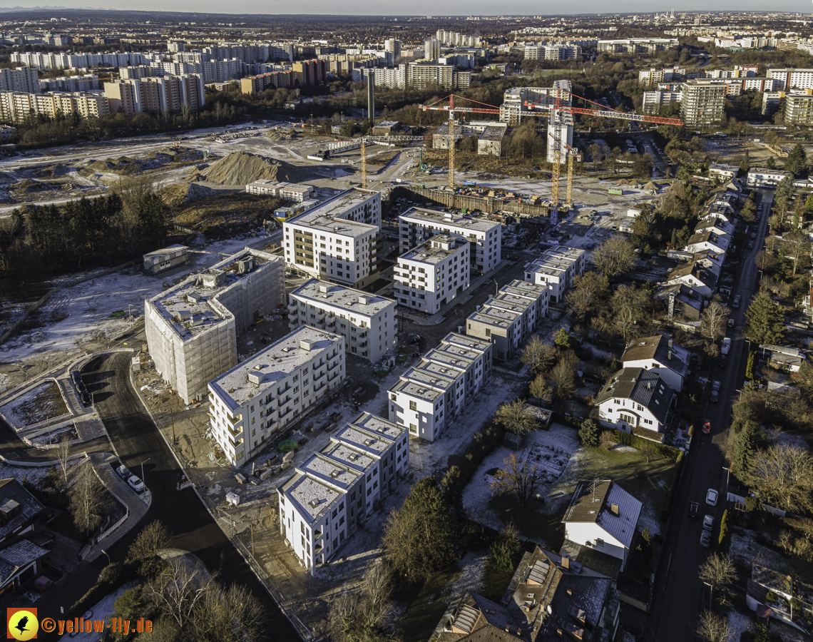 31.12.2020 - Baustelle Alexisquartier und PandionVerde in Neuperlach 31.12.2020 - Baustelle Alexisquartier und PandionVerde in Neuperlach
