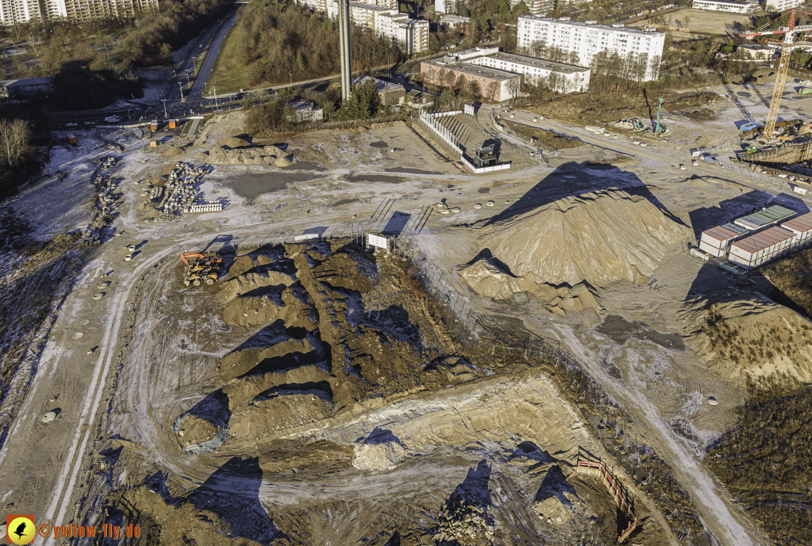 31.12.2020 - Baustelle Alexisquartier und PandionVerde in Neuperlach 31.12.2020 - Baustelle Alexisquartier und PandionVerde in Neuperlach