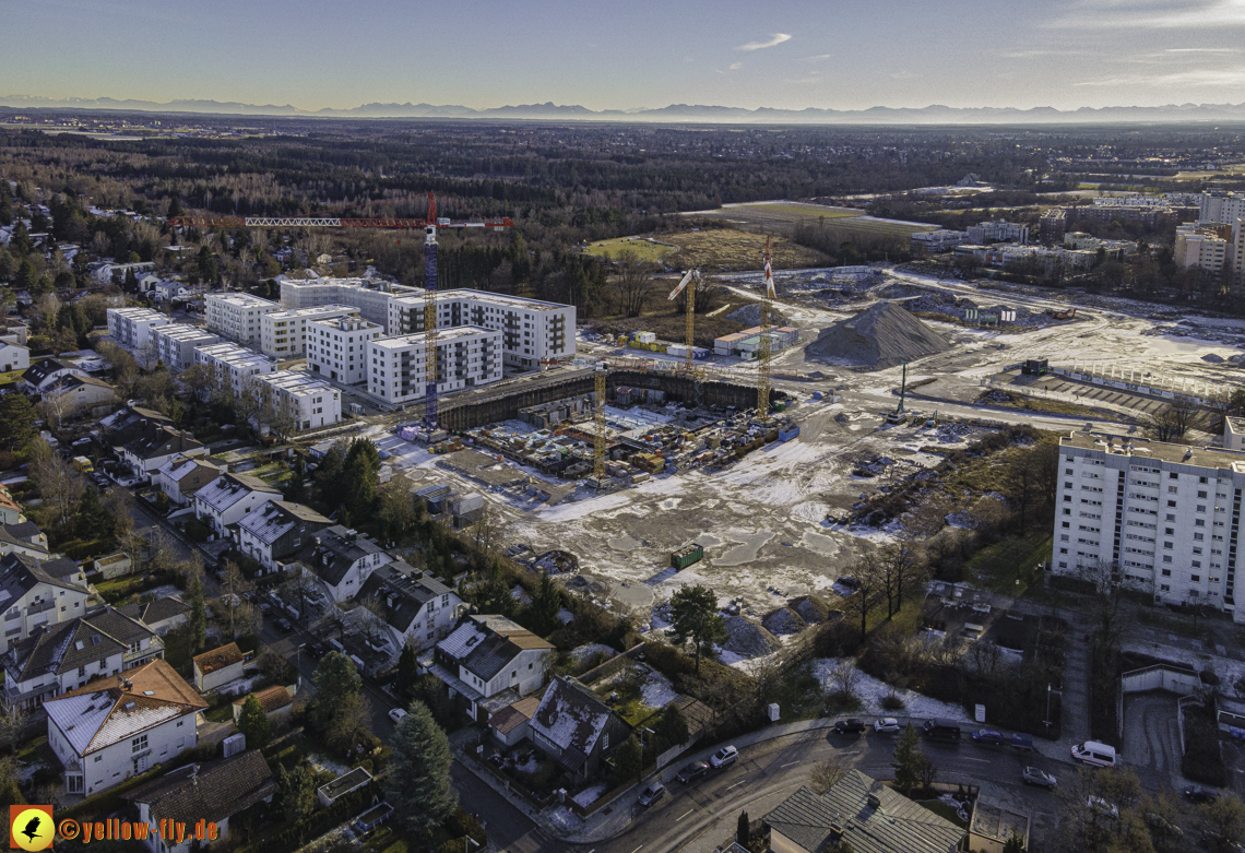 31.12.2020 - Baustelle Alexisquartier und PandionVerde in Neuperlach 31.12.2020 - Baustelle Alexisquartier und PandionVerde in Neuperlach