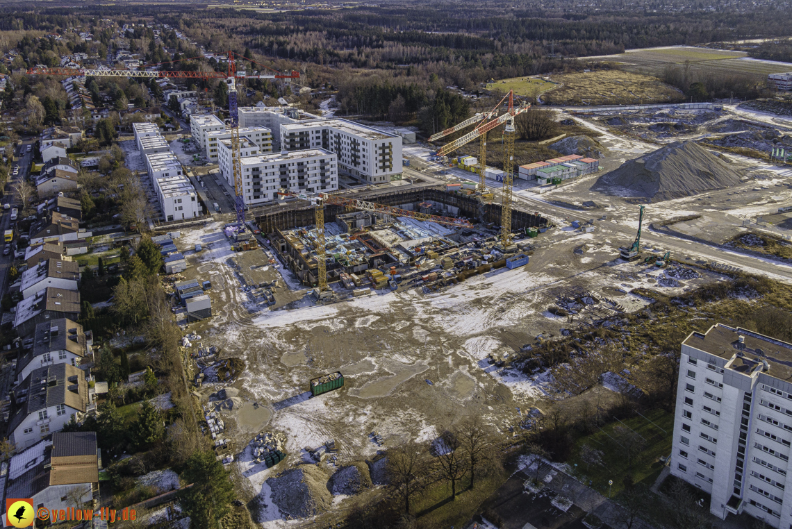 31.12.2020 - Baustelle Alexisquartier und PandionVerde in Neuperlach 31.12.2020 - Baustelle Alexisquartier und PandionVerde in Neuperlach