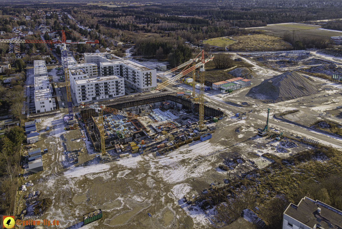 31.12.2020 - Baustelle Alexisquartier und PandionVerde in Neuperlach 31.12.2020 - Baustelle Alexisquartier und PandionVerde in Neuperlach