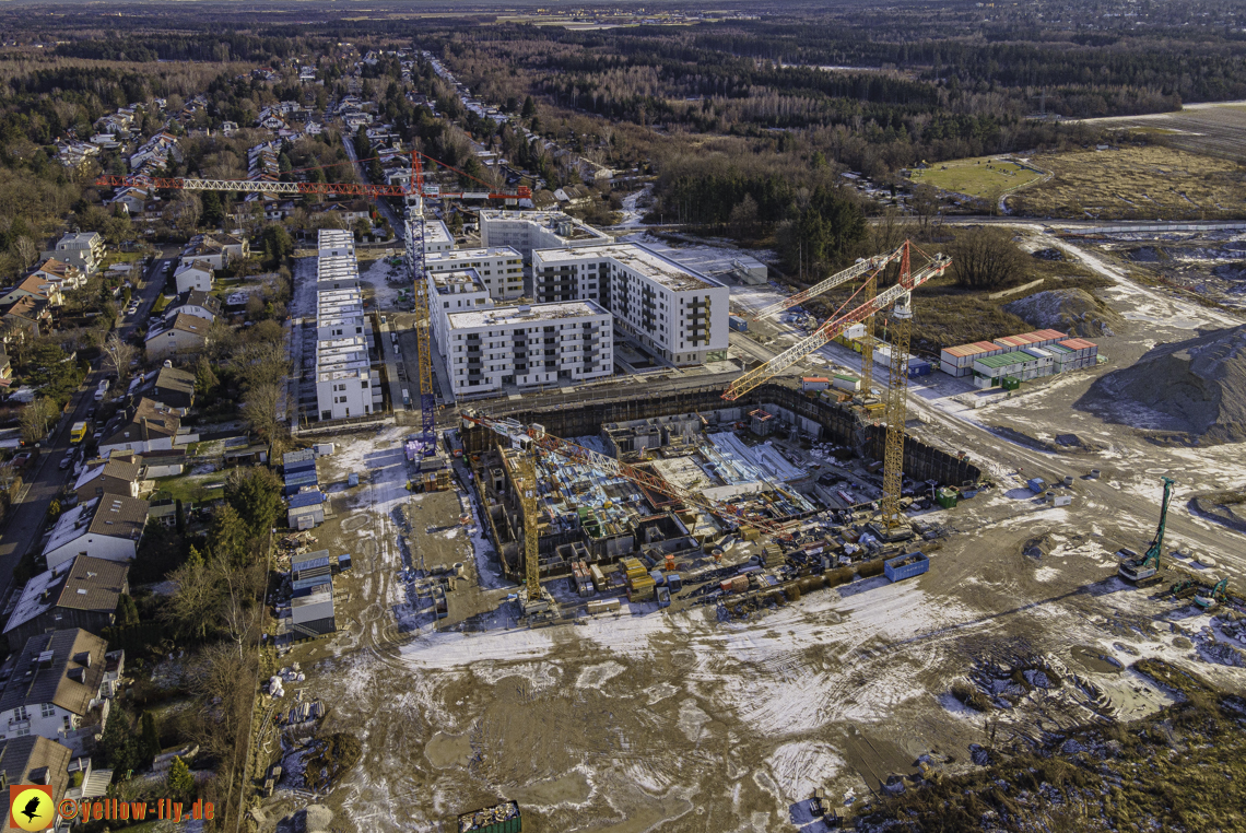 31.12.2020 - Baustelle Alexisquartier und PandionVerde in Neuperlach 31.12.2020 - Baustelle Alexisquartier und PandionVerde in Neuperlach
