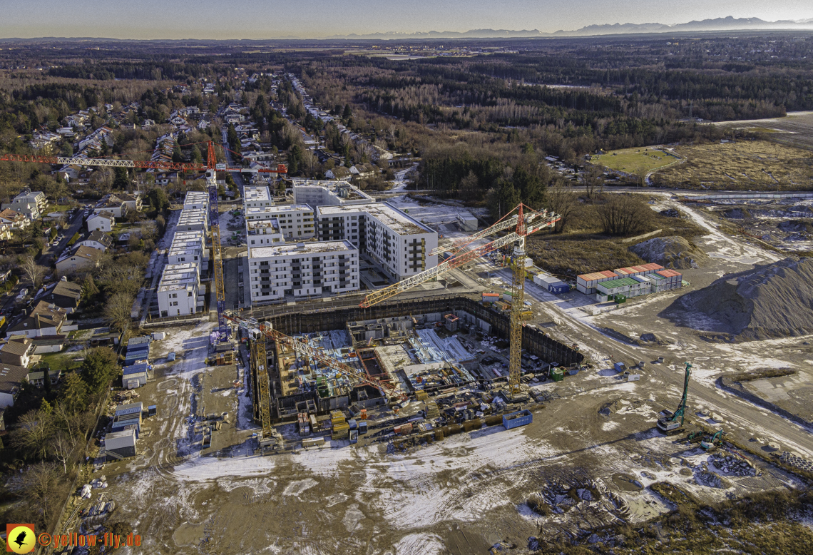 31.12.2020 - Baustelle Alexisquartier und PandionVerde in Neuperlach 31.12.2020 - Baustelle Alexisquartier und PandionVerde in Neuperlach