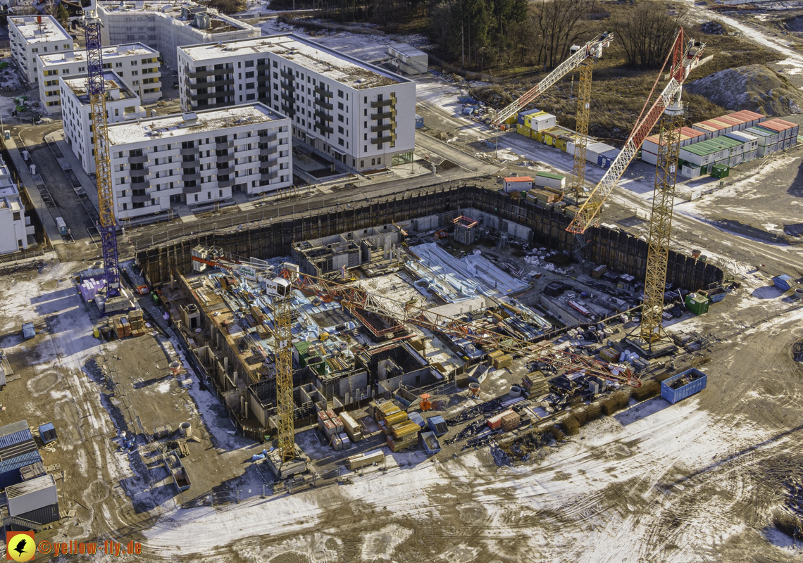 31.12.2020 - Baustelle Alexisquartier und PandionVerde in Neuperlach 31.12.2020 - Baustelle Alexisquartier und PandionVerde in Neuperlach