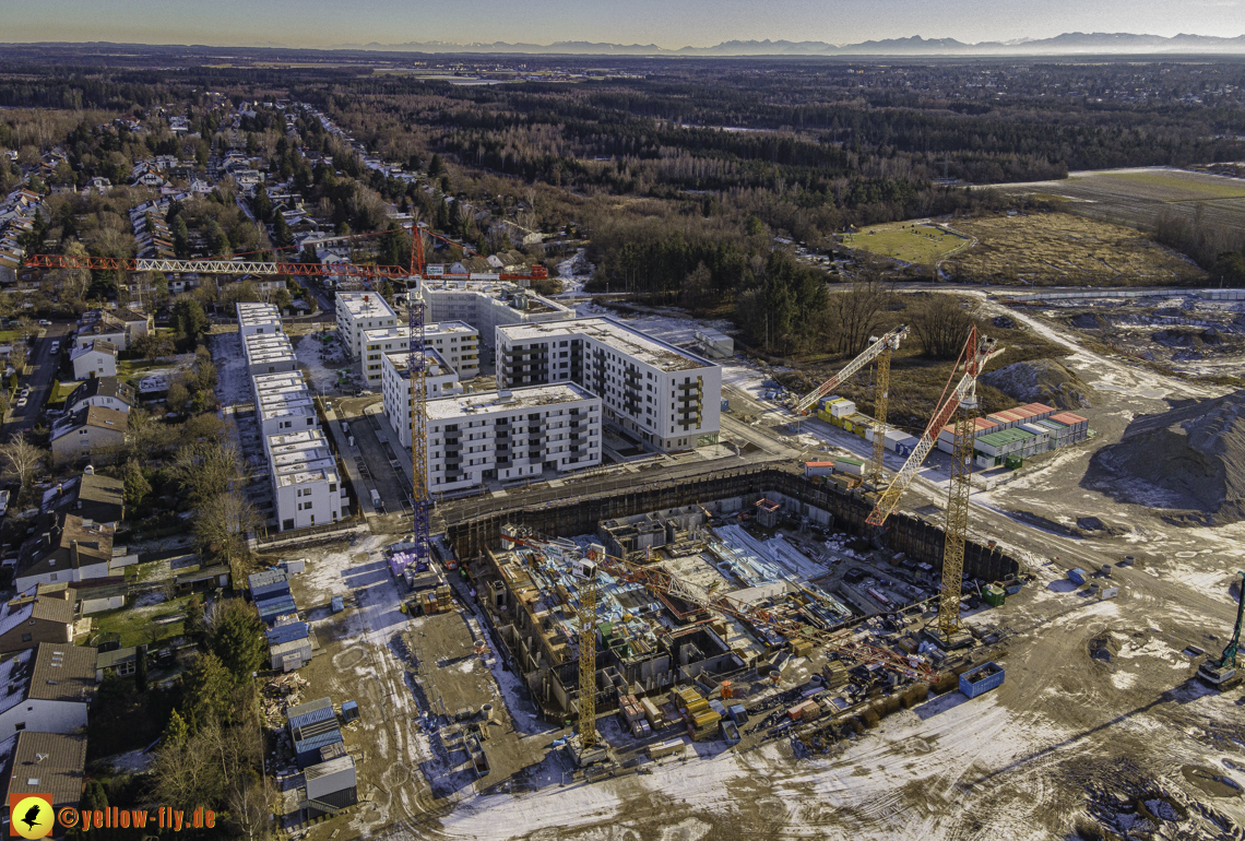 31.12.2020 - Baustelle Alexisquartier und PandionVerde in Neuperlach 31.12.2020 - Baustelle Alexisquartier und PandionVerde in Neuperlach