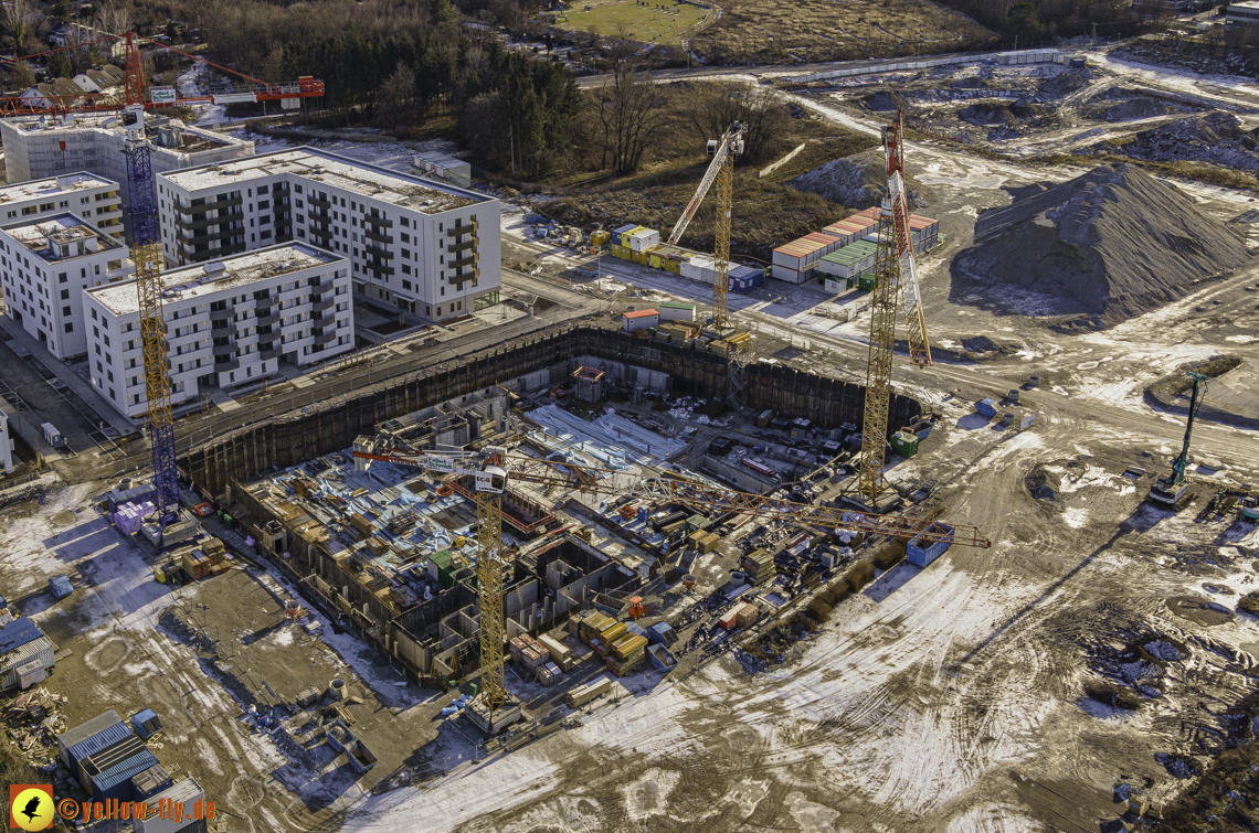 31.12.2020 - Baustelle Alexisquartier und PandionVerde in Neuperlach 31.12.2020 - Baustelle Alexisquartier und PandionVerde in Neuperlach