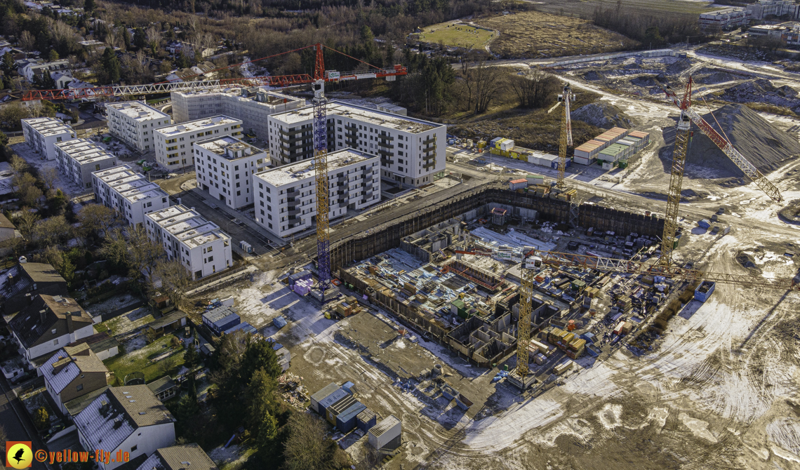 31.12.2020 - Baustelle Alexisquartier und PandionVerde in Neuperlach 31.12.2020 - Baustelle Alexisquartier und PandionVerde in Neuperlach