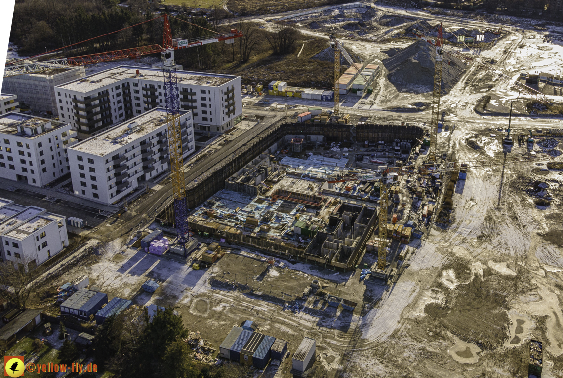 31.12.2020 - Baustelle Alexisquartier und PandionVerde in Neuperlach 31.12.2020 - Baustelle Alexisquartier und PandionVerde in Neuperlach