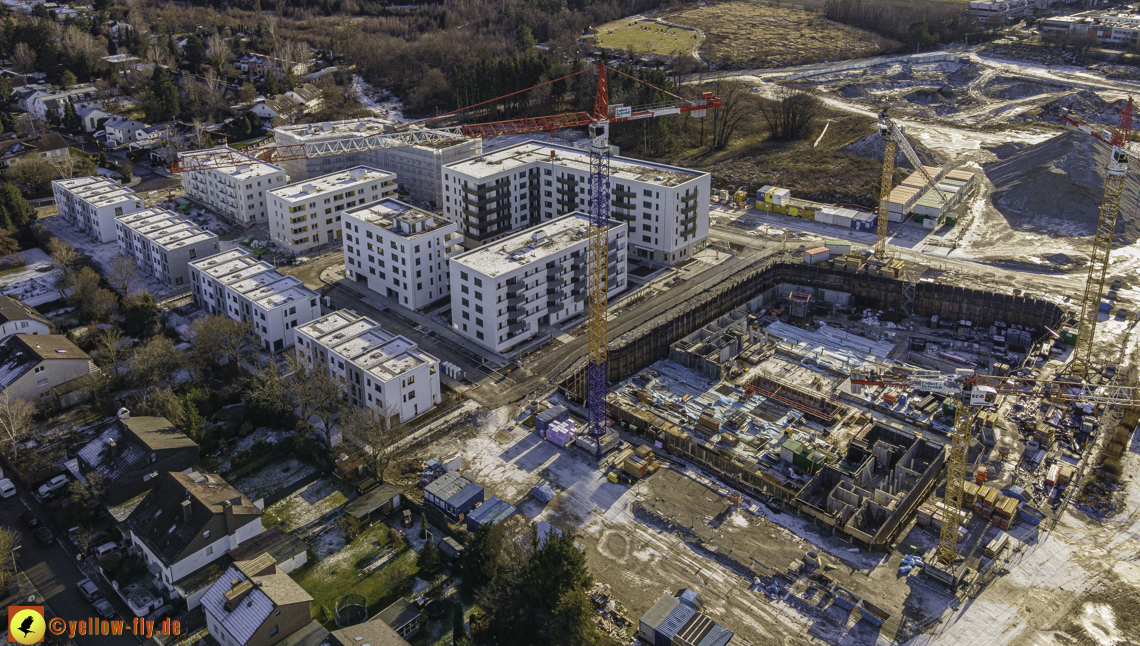 31.12.2020 - Baustelle Alexisquartier und PandionVerde in Neuperlach 31.12.2020 - Baustelle Alexisquartier und PandionVerde in Neuperlach