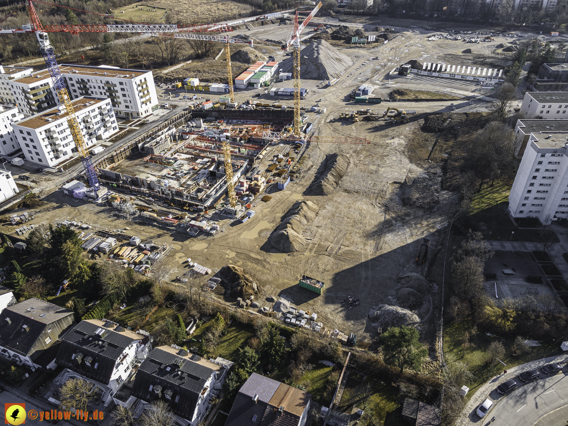06.03.2021 - Baustelle PandionVerde und Baugruben in Neuperlach 06.03.2021 - Baustelle PandionVerde und Baugruben in Neuperlach