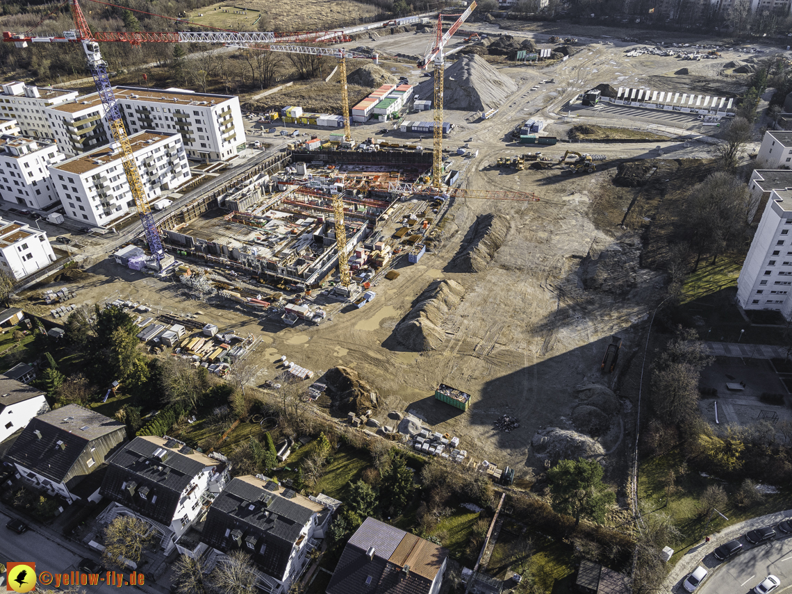 06.03.2021 - Baustelle PandionVerde und Baugruben in Neuperlach 06.03.2021 - Baustelle PandionVerde und Baugruben in Neuperlach