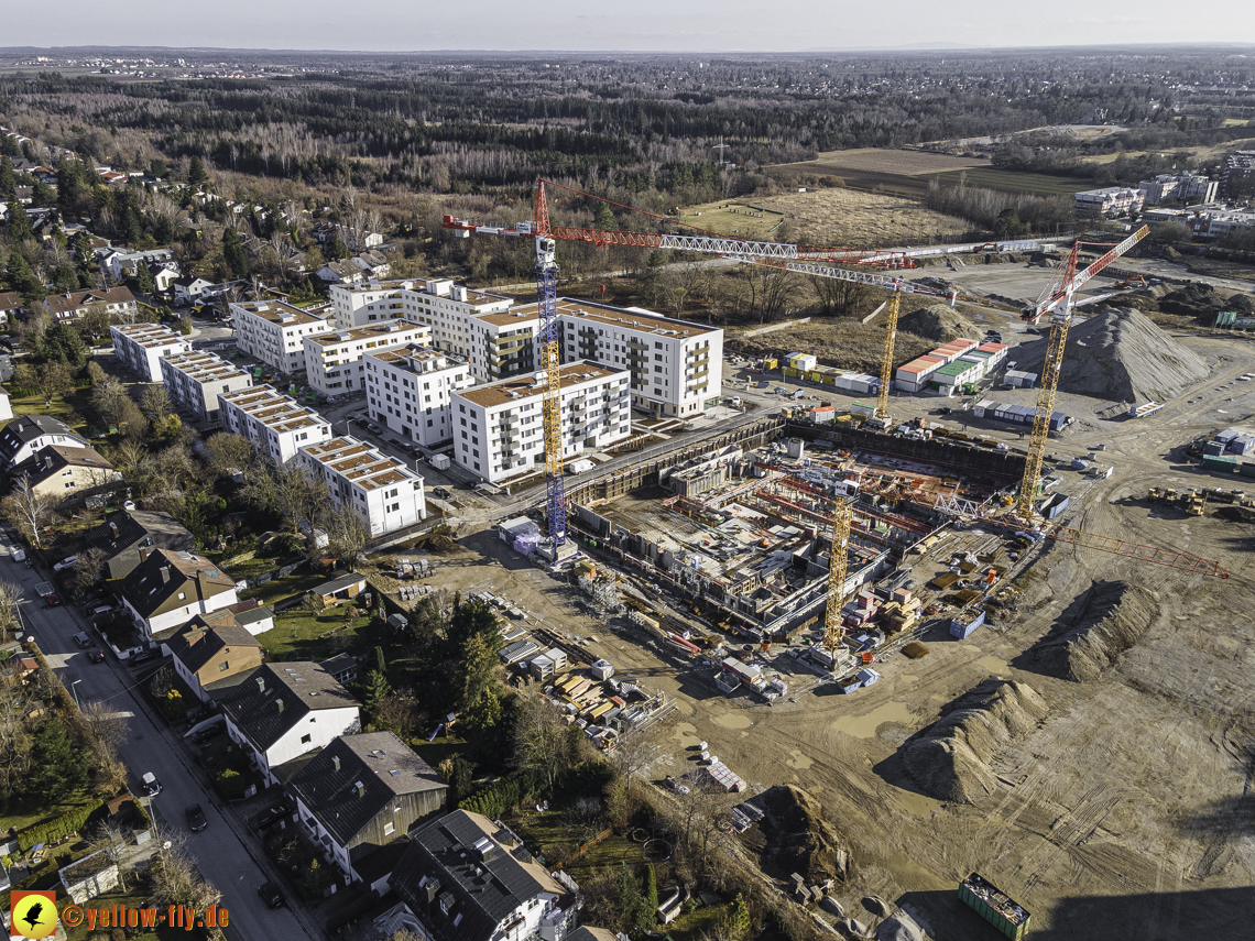 06.03.2021 - Baustelle PandionVerde und Baugruben in Neuperlach 06.03.2021 - Baustelle PandionVerde und Baugruben in Neuperlach