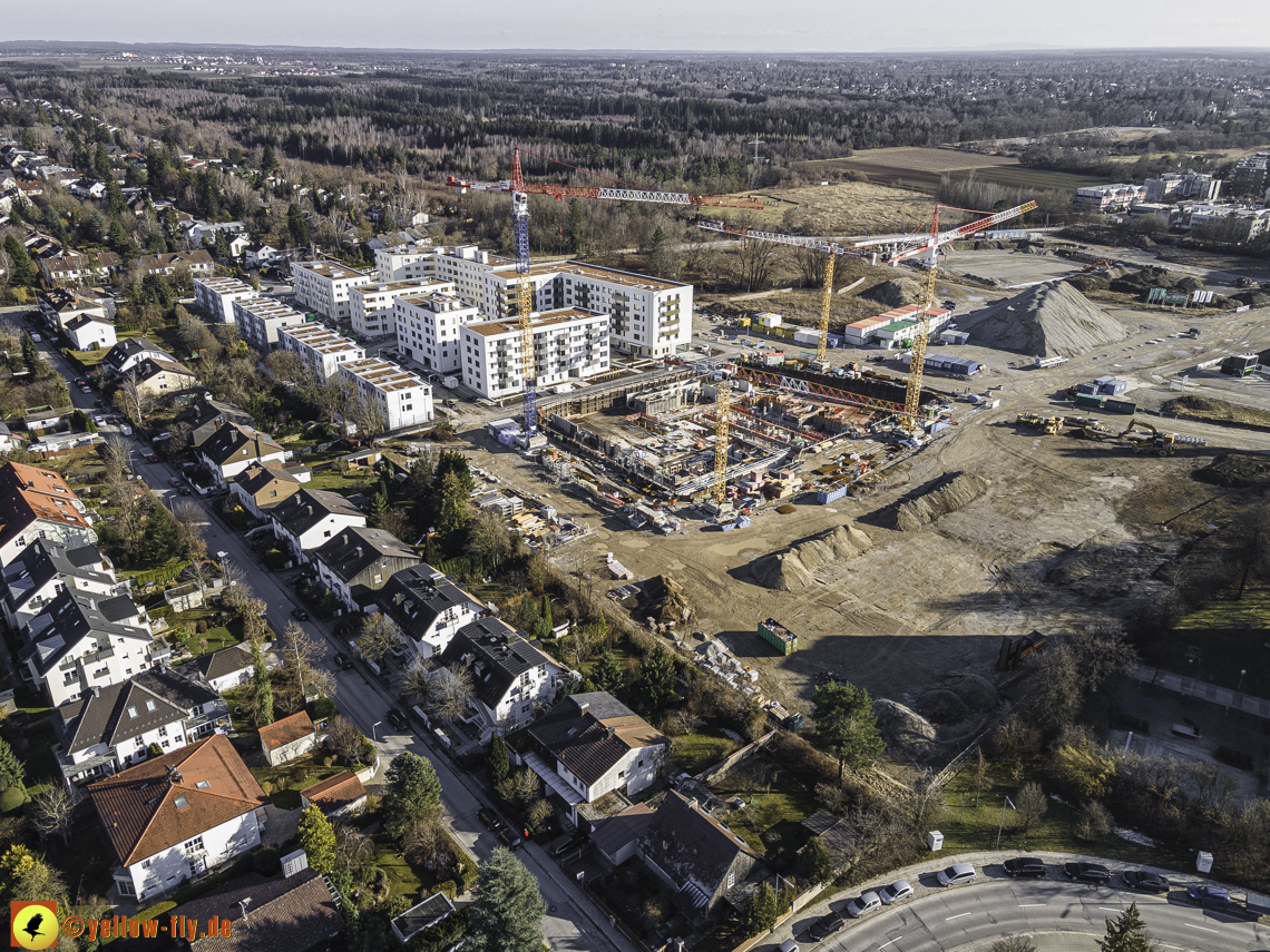 06.03.2021 - Baustelle PandionVerde und Baugruben in Neuperlach 06.03.2021 - Baustelle PandionVerde und Baugruben in Neuperlach